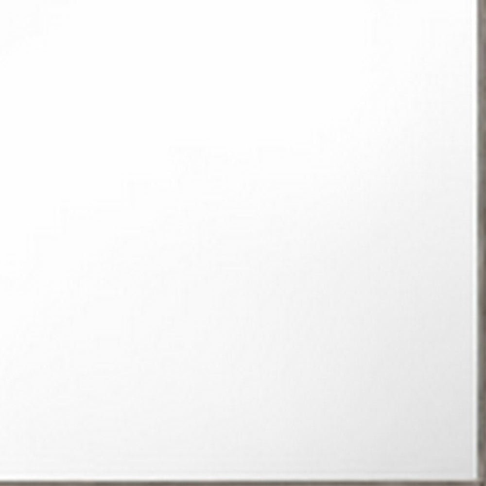 Deena 41 Inch Classic Accent Mirror, Wood Grain, Gray Finish  - BM295545