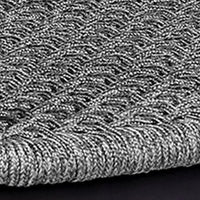Tye 25 Inch Patio DIning Chair, Dark Eucalyptus Wood, Gray Rope Seating - BM295637
