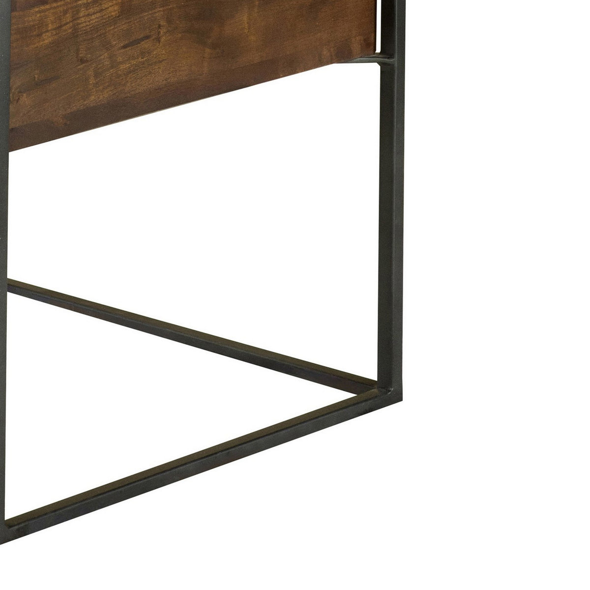 22 Inch Modern Square Accent Table, Removable Tray Top with Storage, Brown  - BM296658