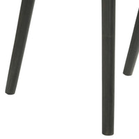 21 Inch Side Chair, Set of 2, Gray Fabric Upholstery, Clean Angled Legs  - BM297169