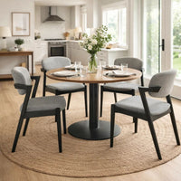 21 Inch Side Chair, Set of 2, Gray Fabric Upholstery, Clean Angled Legs  - BM297169