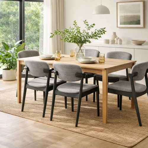 21 Inch Side Chair, Set of 2, Gray Fabric Upholstery, Clean Angled Legs  - BM297169
