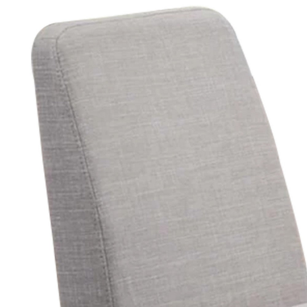 Lee Set of 2 Modern Wood Dining Chairs, Cushioned Seats, Tapered Legs, Gray - BM298985