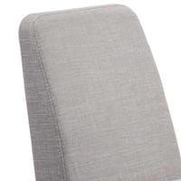 Lee Set of 2 Modern Wood Dining Chairs, Cushioned Seats, Tapered Legs, Gray - BM298985