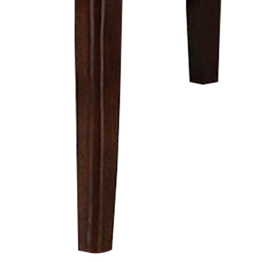 Red 52 Inch Dining High Table with 2 Extendable Butterfly Leafs, Brown Wood - BM299019