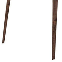 Lee 59 Inch Rectangular Dining Table, Tapered Legs, Modern Brown Grain Wood - BM299060