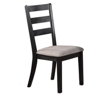 5 Piece Dining Set, Rectangular Table, 4 Chairs, Padded, Espresso Brown - BM299074