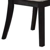 5 Piece Dining Set, Rectangular Table, 4 Chairs, Padded, Espresso Brown - BM299074