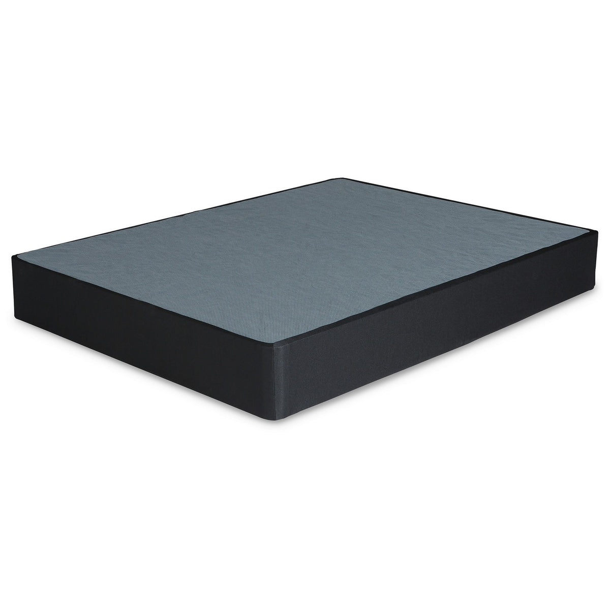 Metal Queen Size Bed Foundation, Removable Gray Fabric Cover, Foldable  - BM299157
