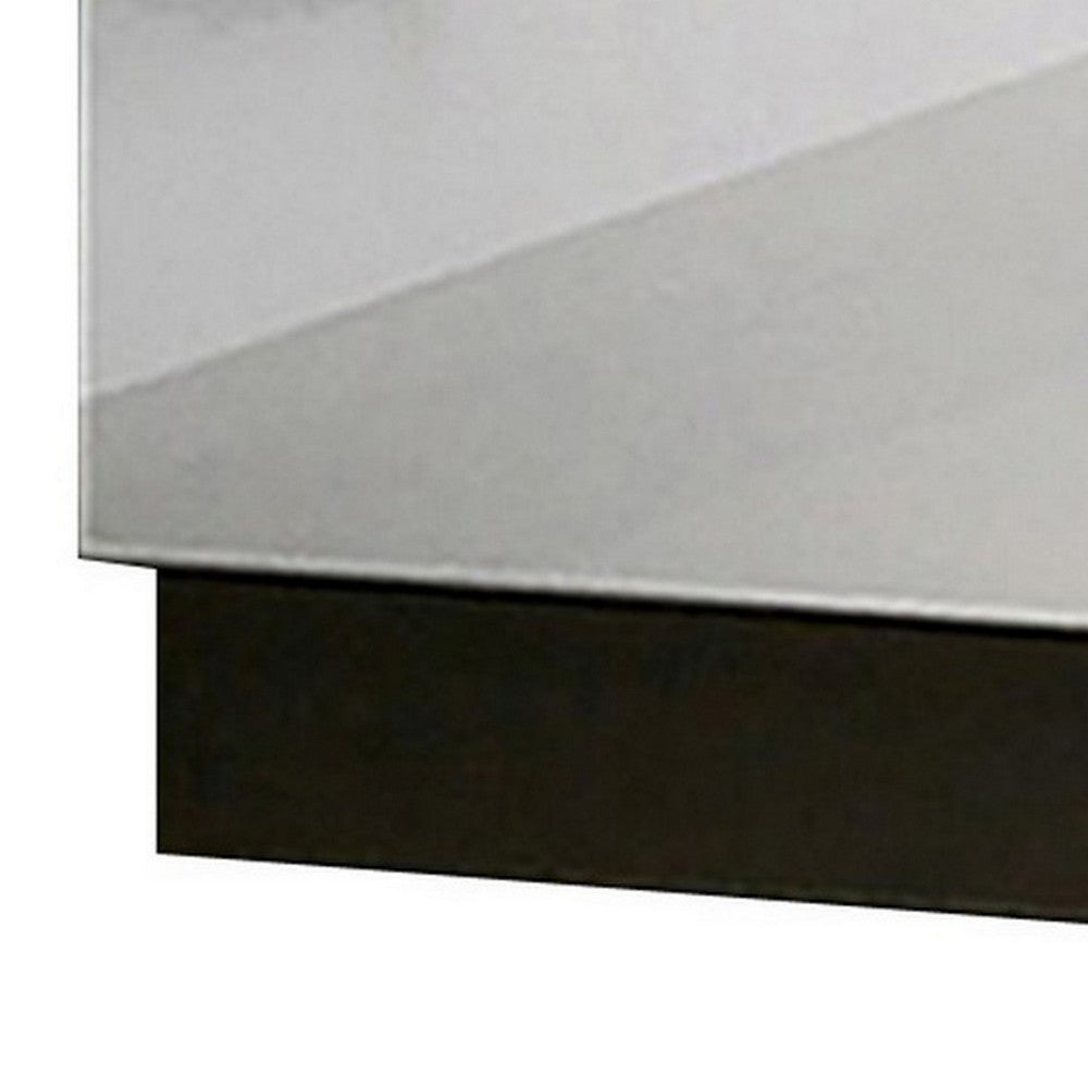 Nav 22 Inch Modern Nightstand with 2 Drawers, Concealed Handles, White - BM299934