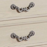 Akia 28 Inch Traditional 3 Drawer Nightstand, Metal Knobs, Crisp White - BM299940