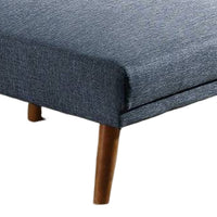 Dora 62 Inch Modern Adjustable Chaise Lounger with Channel Tufting, Blue - BM300292