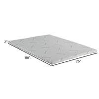 Neko 2 Inch Plush King Size Mattress Topper, Soft NU TEX Polyurethane Foam - BM300513
