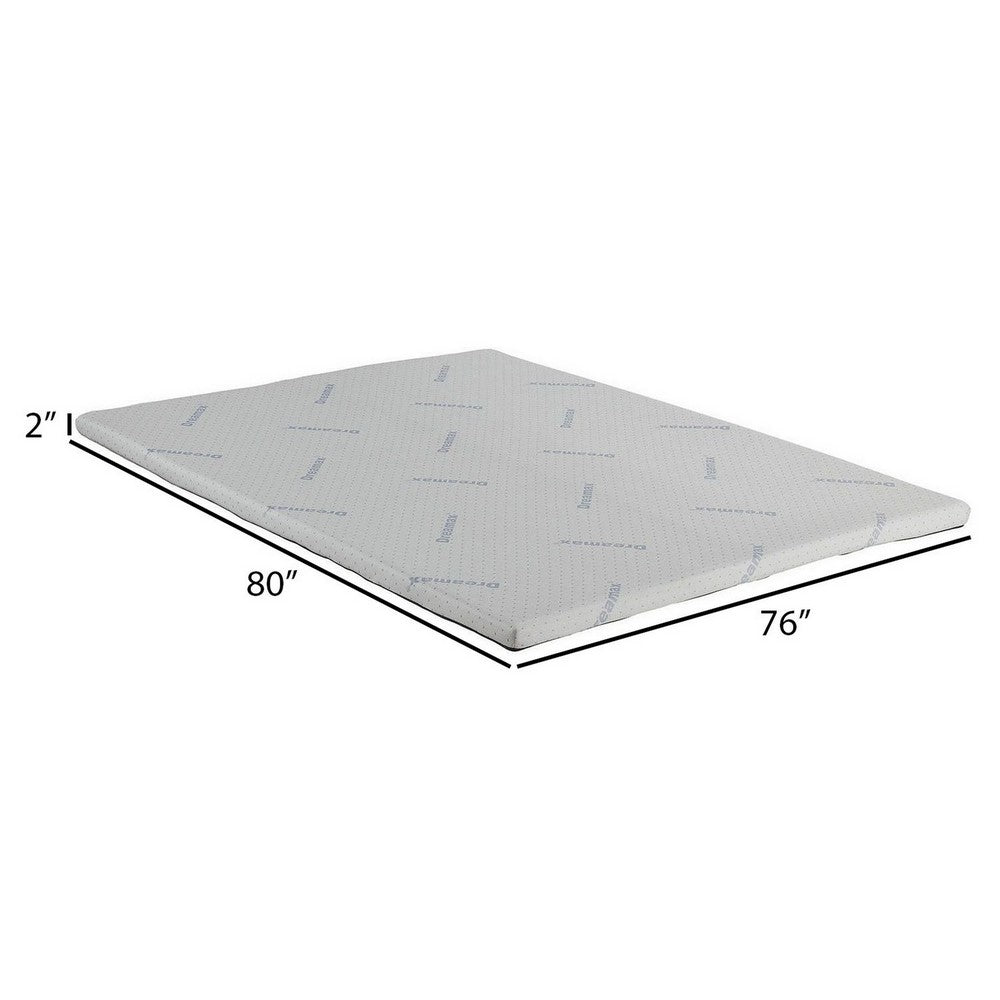 Elf 2 Inch Quilted King Size Mattress Topper for Bed, Soft Memory Foam - BM300518