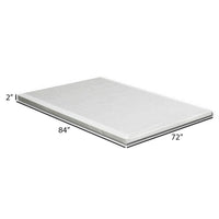 Amo 2 Inch California King Bunkie Board Mattress Foundation With Slats - BM300522