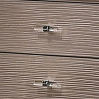 Jisoo 24 Inch Nightstand, 2 Drawers, Textured Drawer Panels, Gold Finish - BM300565