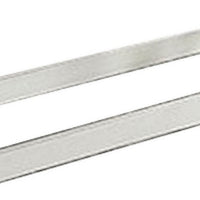 Rune 41 Inch Counter Height Bench, Off White Wood Base, Gray Padded Seat - BM300643