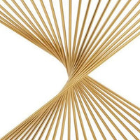 Glen 47 Inch Sofa Console Table, Tempered Glass Top, Twisted Slatted Design - BM300679