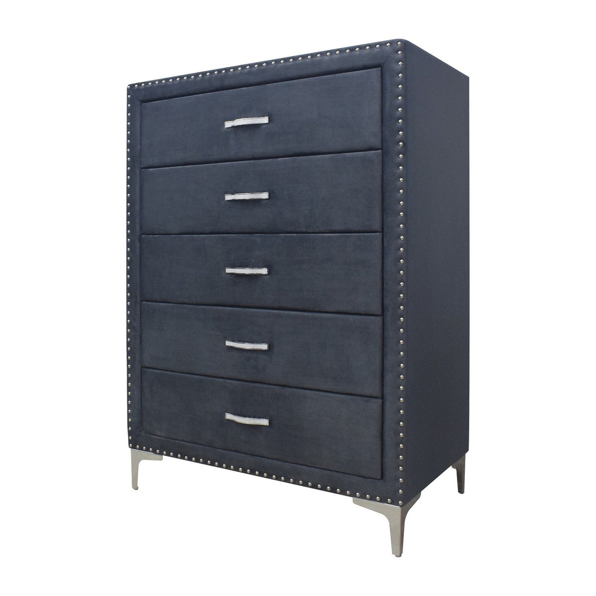 grey velvet dresser Baxton Studio Etienne Slate 6-Drawer 47.2 in. SOPHIA DRESSER (GRAY)