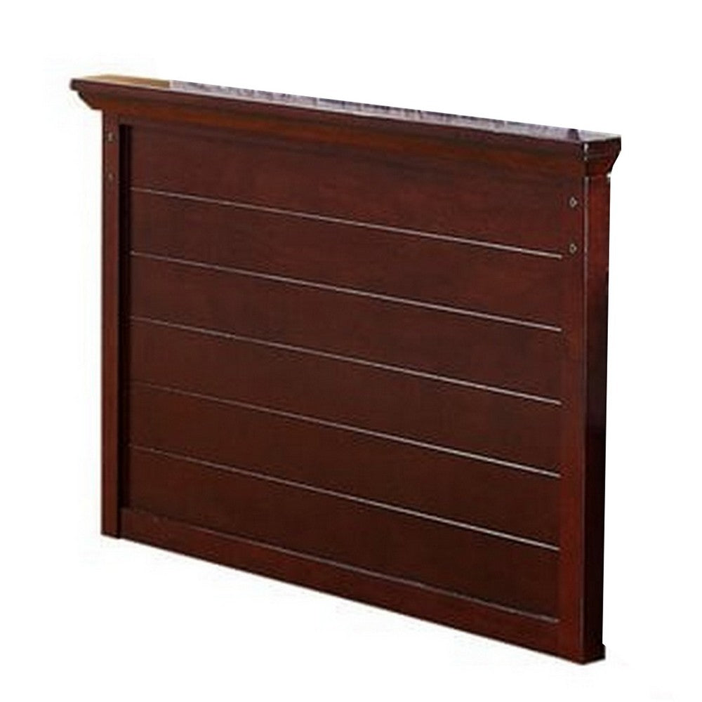 Toni Twin Size Trundle Bed with 6 Drawers, Bookcase Headboard, Brown Wood - BM301418