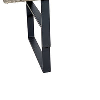 Foca 63 Inch Outdoor Rectangular Dining Table, Adjustable Height, Wicker  - BM302142