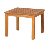 3 Piece Outdoor Patio Table and Chair Set, Black Cushions, Brown - BM302154