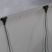 Cile 26 Inch Nightstand, 3 Panel Drawers, Gray Wood, Round Nickel Handles - BM302180