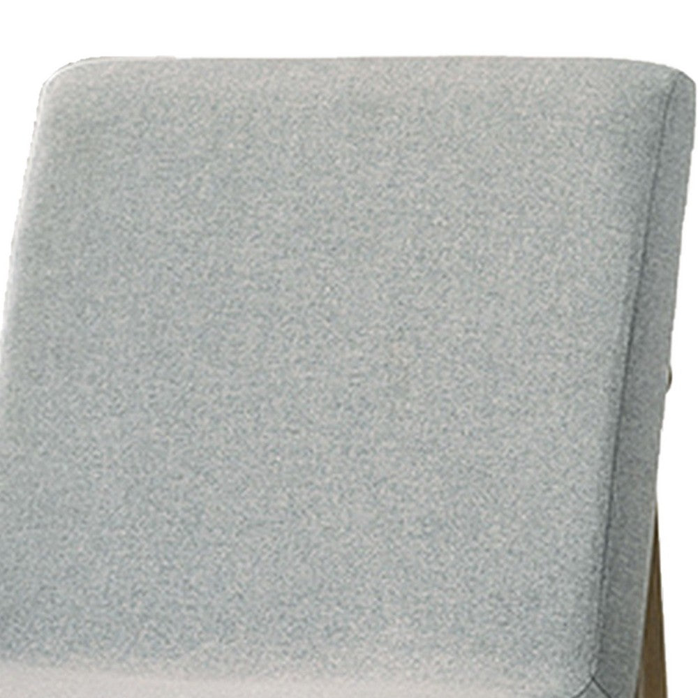 19 Inch Dining Chair, Set of 2, Gray Fabric, Parson Style, Cushioned Seat - BM302204