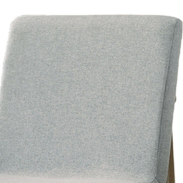 19 Inch Dining Chair, Set of 2, Gray Fabric, Parson Style, Cushioned Seat - BM302204