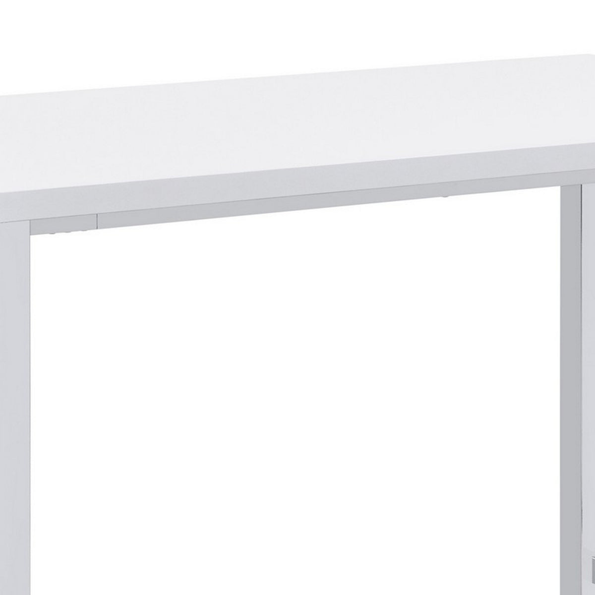5 Piece Bar Height Table Set, 4 Bar Stools, Clean Lined Silhouette, White  - BM302504