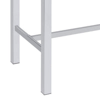 5 Piece Bar Height Table Set, 4 Bar Stools, Clean Lined Silhouette, White  - BM302504