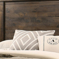 Frio King Size Storage Bed, 2 Drawers, Low Platform Design, Rustic Brown