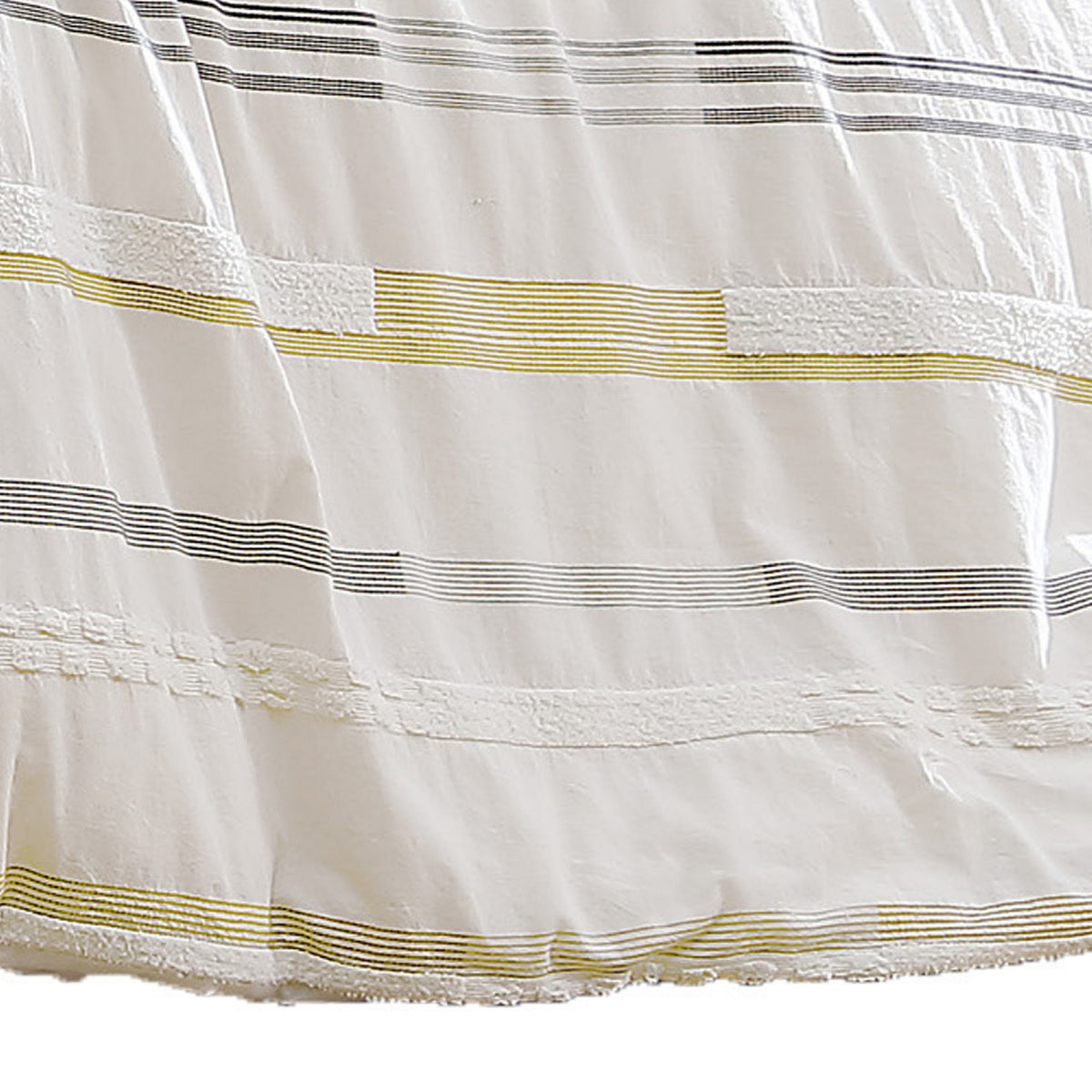 Mary 6 Piece Queen Duvet Comforter Set, 2 Pillows, Textured Ivory Boucle  - BM304776