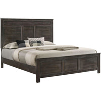 Aver Twin Size Bed, Transitional Carved Panel Design, Nutmeg Brown Wood