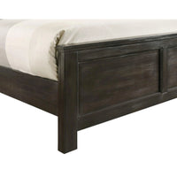 Aver Twin Size Bed, Transitional Carved Panel Design, Nutmeg Brown Wood