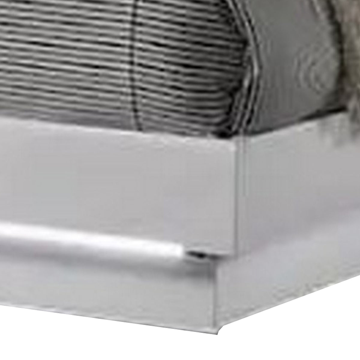 Peis Queen Size Bed, LED, Crystal Accents, Modern Design, Glossy White