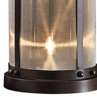 31 Inch Table Lamp, Classic Drum Fabric Shade, Modern Metal Base, Bronze - BM308997