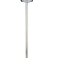 Zoom 66 Inch Floor Lamp, Globe Glass Shade in a Bulb Design, Silver - BM309003