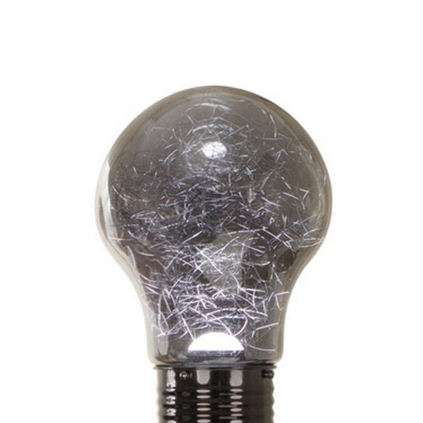 Zoom 66 Inch Floor Lamp, Globe Glass Shade in a Bulb Design, Dark Gray - BM309004