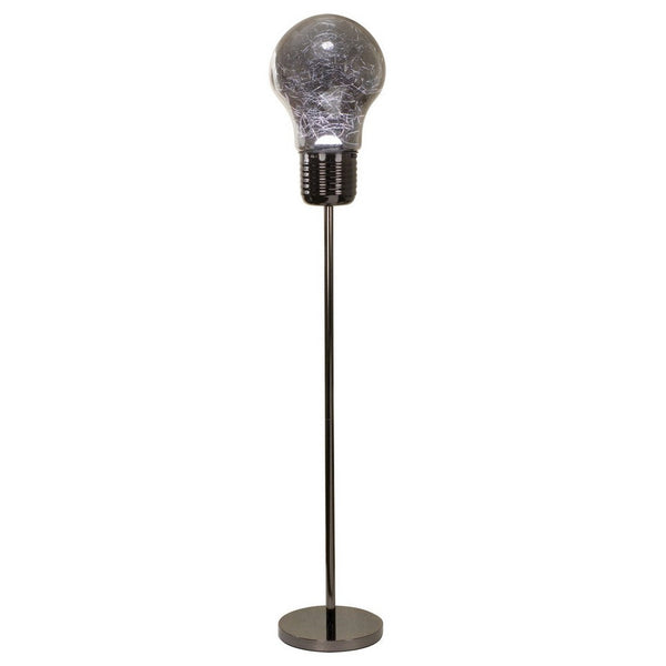 Zoom 66 Inch Floor Lamp, Globe Glass Shade in a Bulb Design, Dark Gray - BM309004