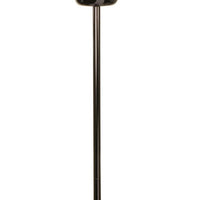 Zoom 66 Inch Floor Lamp, Globe Glass Shade in a Bulb Design, Dark Gray - BM309004