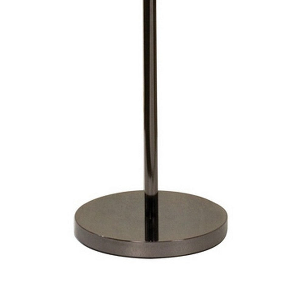 Zoom 66 Inch Floor Lamp, Globe Glass Shade in a Bulb Design, Dark Gray - BM309004