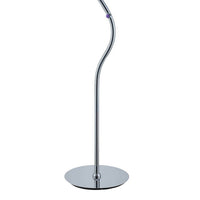 Salt 64 Inch Floor Lamp, Accent Twisted Design, LED Light, Chrome Metal - BM309028