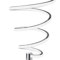 Sun 20 Inch Table Lamp, Accent Twisted Modern Design, LED Light Chrome Base - BM309031