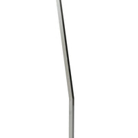 60 Inch Floor Lamp, 3 Dome Glass Shades, Accent Square Metal Base, Nickel - BM309045