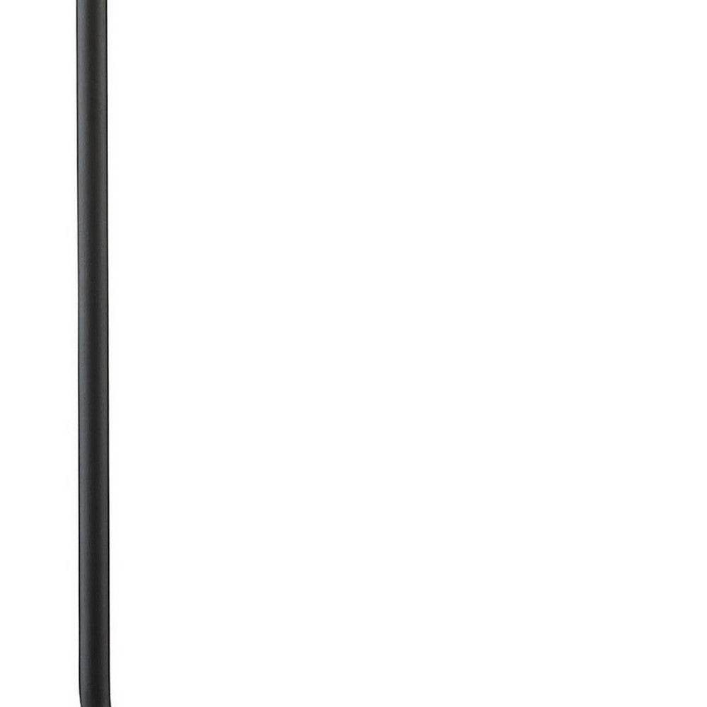 20 Inch Table Lamp, Wireless Charging, Dome Metal Shade, Matte Black - BM309048