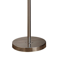 67 Inch Floor Lamp, Modern Globe Glass Shade, Round Metal Base, Nickel - BM309051