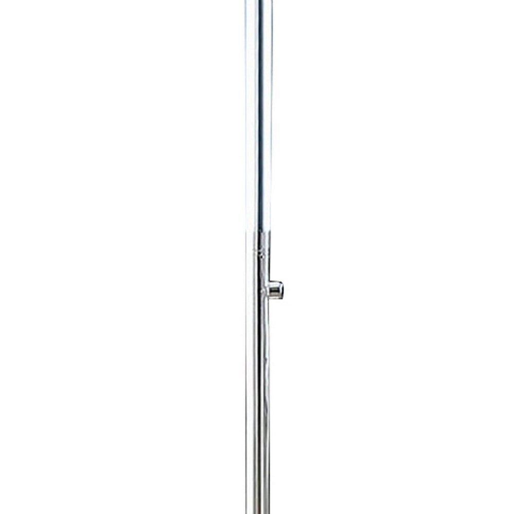 Fizo 60 Inch Floor Lamp, LED Light, Metal Base with Touch Switch, Chrome - BM309055