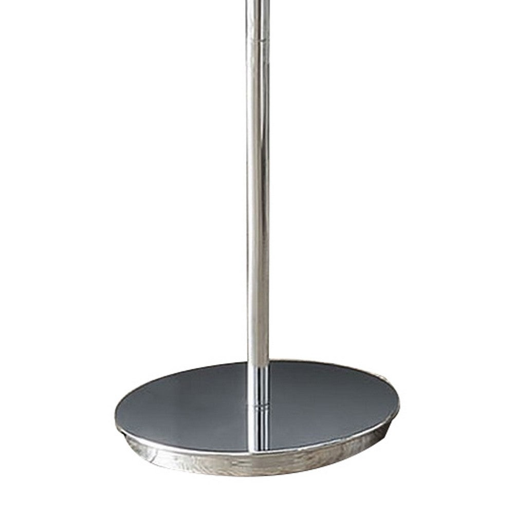 Fizo 60 Inch Floor Lamp, LED Light, Metal Base with Touch Switch, Chrome - BM309055