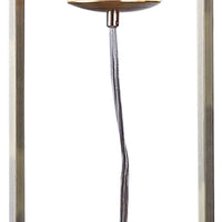 Jim 22 Inch Table Lamp, LED Light, Metal Body, Modern Globe Shade, Brass - BM309058